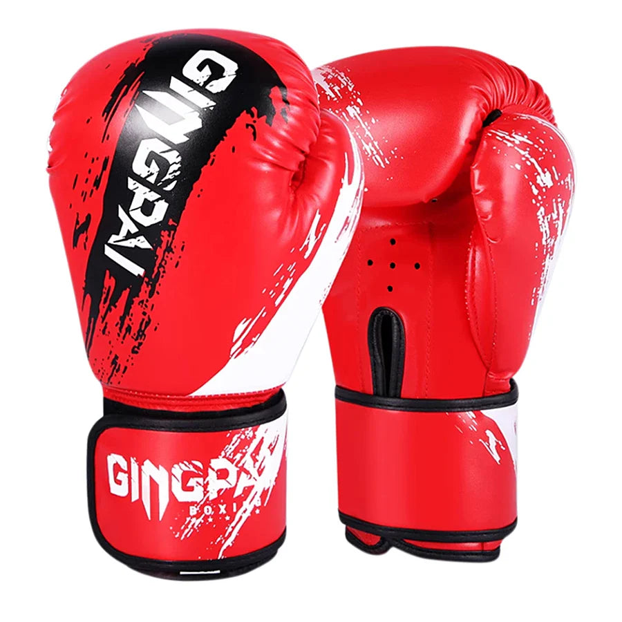 Adult Boxing Gloves - Comfortable Adjustable Punching & Sparring Mitts for Men - Black, Red, Blue Hand Protector