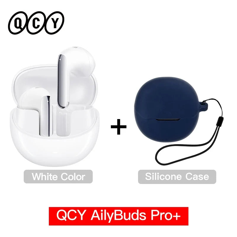 QCY HT10 AilyBuds Pro+ ANC Earbuds - Bluetooth 5.3 Wireless Hi-Res LDAC Earphones with AI Call & Multipoint Connection