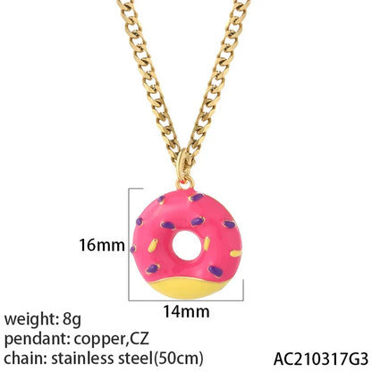 Heart Evil Blue Eye Sun Necklace – Cute Dog, Bee & Elephant Gold Pendant with Long Stainless Steel Chain for Women