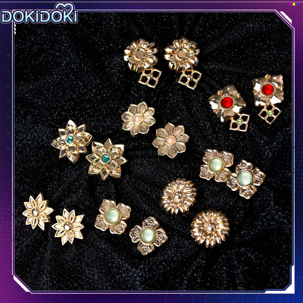 Rumii Miraa Zoeyy Cosplay Earrings — DokiDoki Metal Headwear for Halloween & Costume Accessories