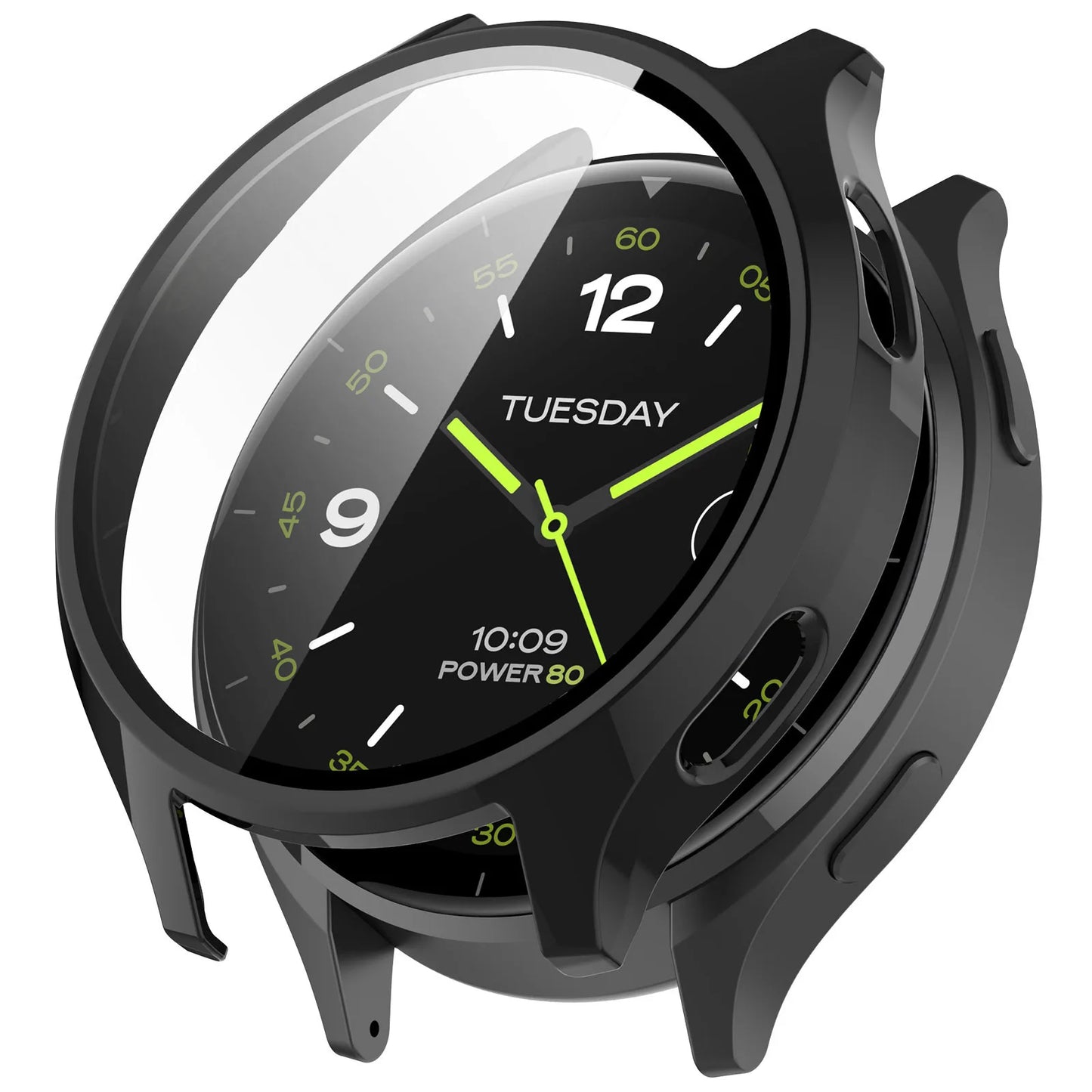 Xiaomi Watch 2 Screen Protector Case – All-Around Hard PC Bumper with Tempered Glass Protective Cover Accessories for Smartwatch