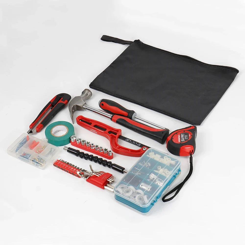 Waterproof Oxford Canvas Tool Bag — 420D Zipper Organizer, Portable Travel Storage Pouch for Tools & Accessories