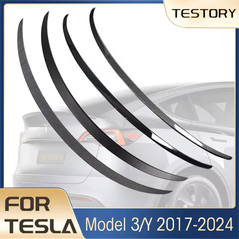 Tesla Spoiler Wing for Model Y & Model 3 Highland 2024 – ABS Rear Spoiler Accessory for Tesla 3/Y 2017–2024