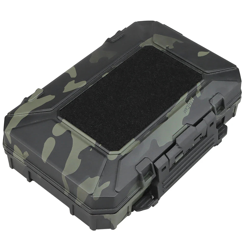 Molle Tactical Waterproof Case - Shockproof Double Sponge Protective Pouch, Lockable Battery and Mobile Phone Airsoft Vest Gear Cases