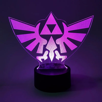 Zelda 3D Night Light Lamp – Link Breath of the Wild Anime Figure for Kids Gift