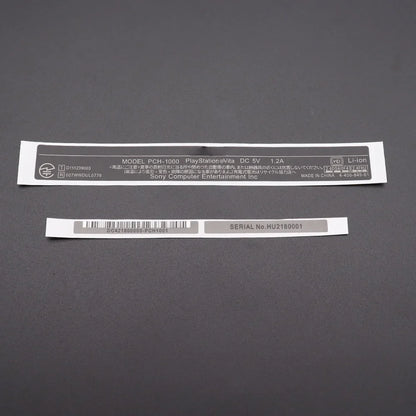 Replacement Back Shell Stickers – Labels for PS Vita 1000, PSV 2000, and PCH-1000 Console