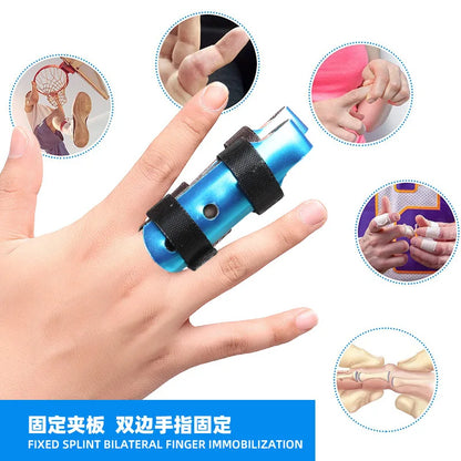 Aluminum and Foam Finger Splint - Hand Trigger Broken Finger Support Brace for Sprains, Joint Immobilization, Fracture Pain Relief (1 Piece)
