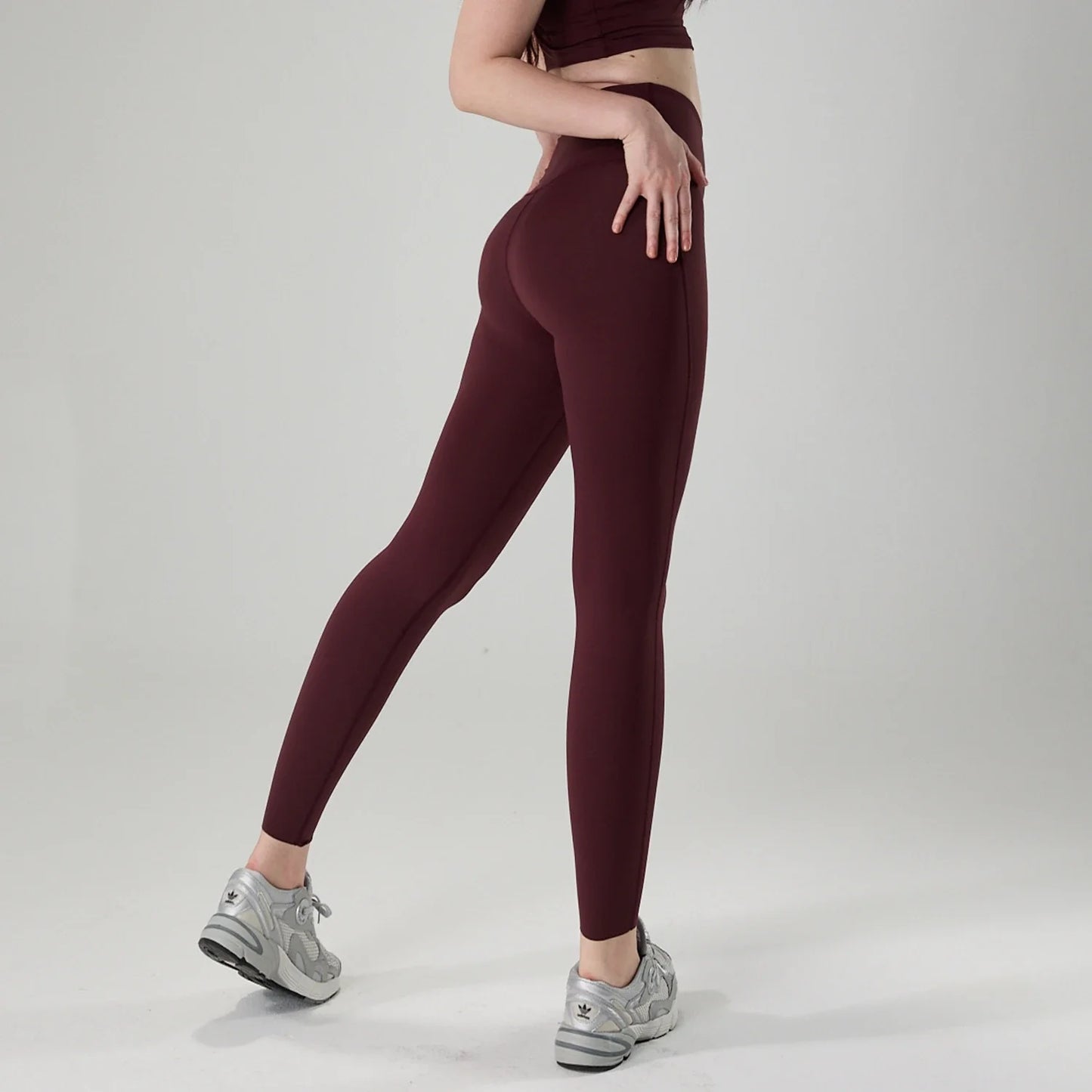 Women’s Lycra Four-Way Stretch Yoga Pants – High Waist Seamless Sports Leggings, T-Line Free Gym Fitness Wear