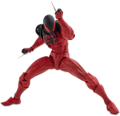 Mess Toys Scarlet Spider Action Figure – Kaine Parker Black Suit Symbiote Anime Collectible Toy Gift