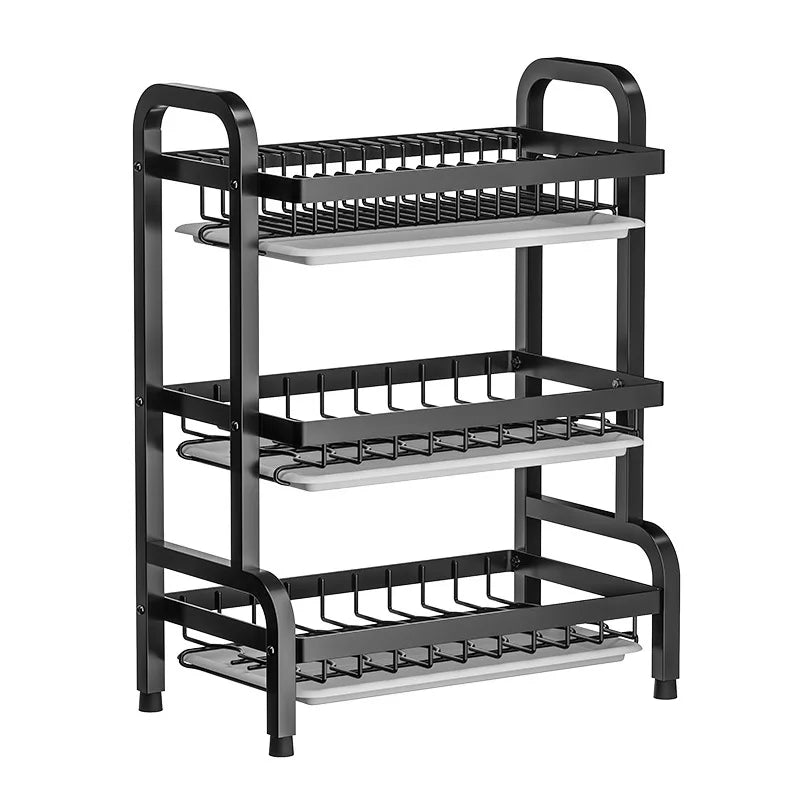 Household Multifunctional Bowl Rack – Stainless Steel Shelf Storage, Drain Rack, Tableware and Cupboard Organizer, Kitchen Dish Rack