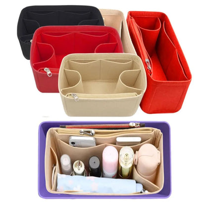 Felt Bag Organizer Insert for Bogg Bag – Large Multi-Pocket Inner Divider & Tote Shaper for Rubber Beach & Travel Bags