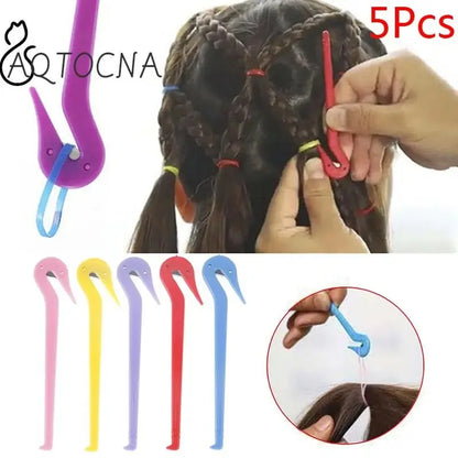 5PCS Hair Band Rubber Cutter Tool – DIY Girls Headband Styling Cutting Tool for Hair Accessories
