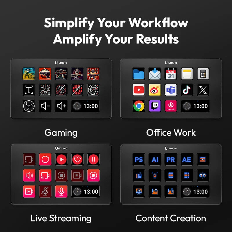 Ulanzi D200 Production Console – Studio Controller for Gaming, Livestreaming & Content Creation