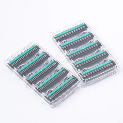 Men’s Double Blade Safety Razor Set – 1 Handle + 20 Replaceable Heads for Fine Shaving