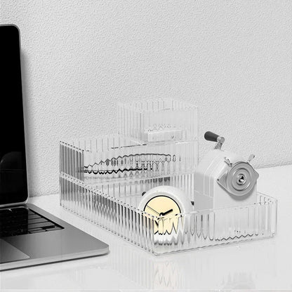 Unlimited Desk & Drawer Organizer Set – Clear Plastic Storage Boxes for Bathroom, Makeup & Kitchen