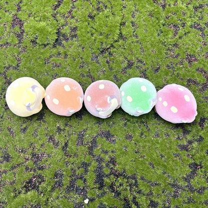 Yell World Capsule Toy – Kinako Mabushi Warabimochi Kawaii Pet Flocked Soft Squeeze Frog Figures