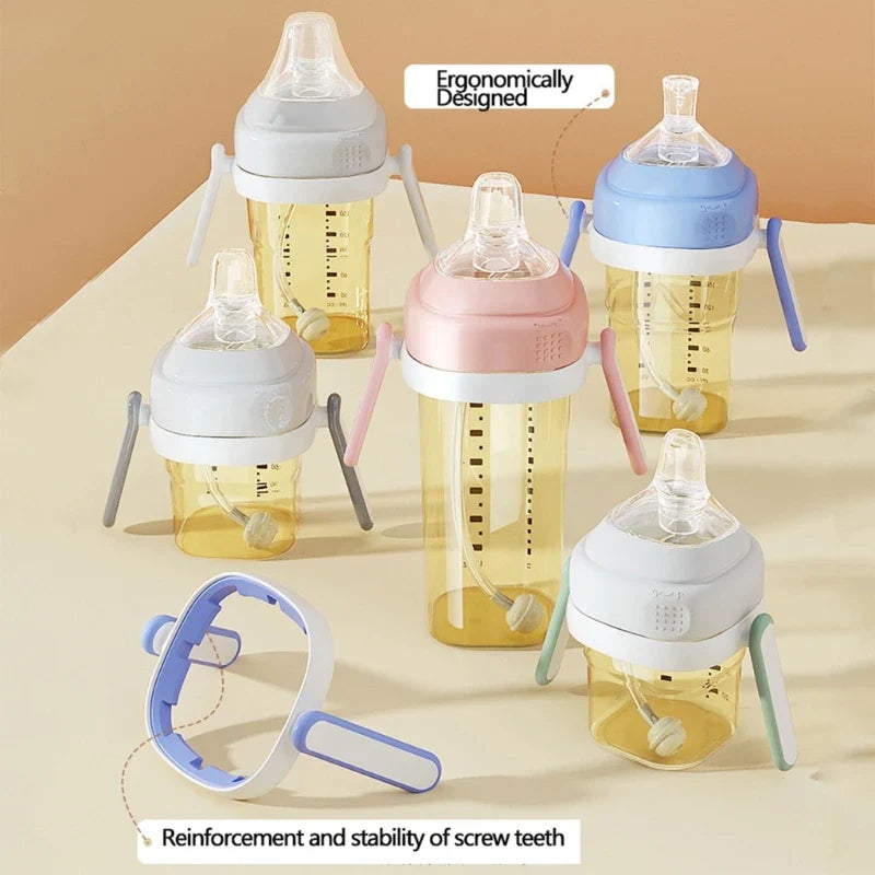 BPA-Free Classic Newborn Bottle Grip Handle – Compatible Silicone Handles for Hegen Bottle, Baby Feeding Accessories