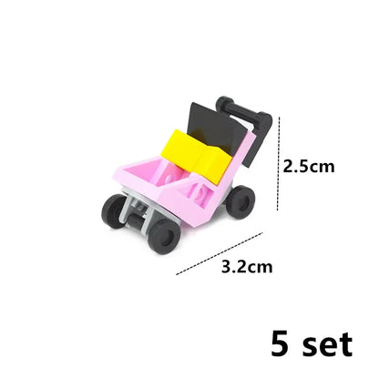 DIY Mini Food Building Block Figures – Bread, Fish, Fruit, Chicken, Crab, Hot Dog, Cake, Pizza & Carrot Creative Toy Bricks