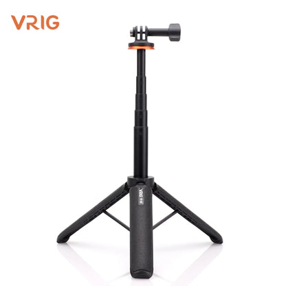 VRIG TP-08 TP-06 Aluminum Alloy Tripod Selfie Stick – 360° Rotatable with Cold Shoe Mount & 1/4" Screw, 1.5kg Load Capacity