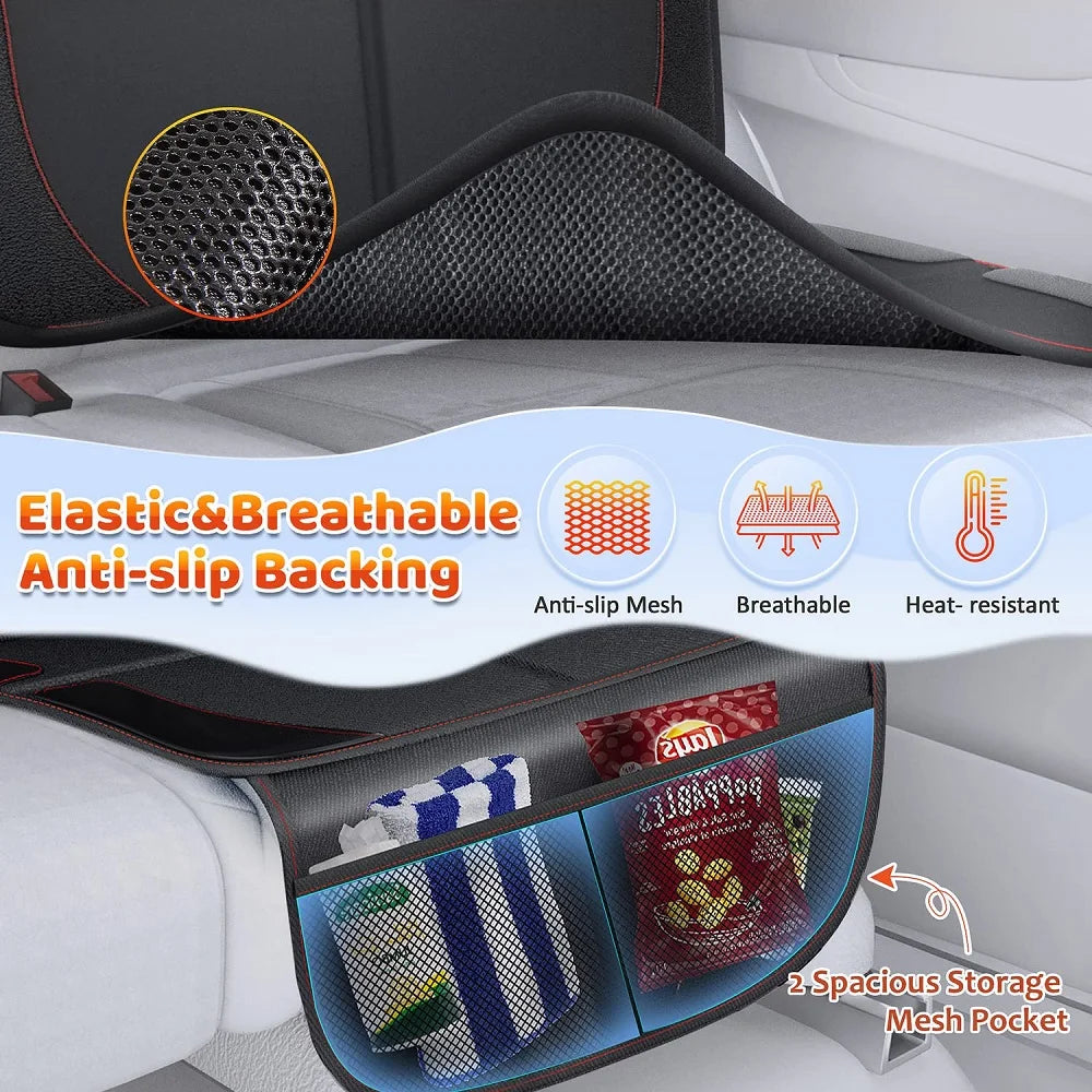 Universal Child Car Seat Cover Protector: Auto Rear Seat Pad for Kids - Foot Cushion for Car Protection, Essential Car Accessories
