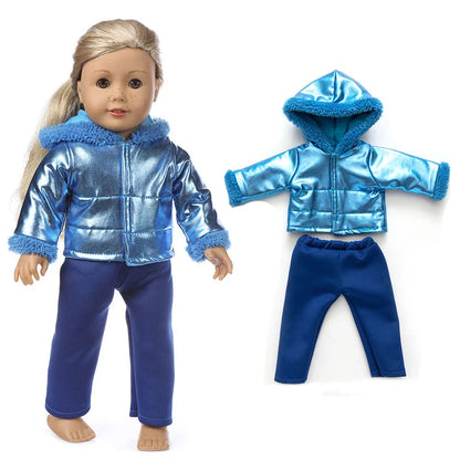 18-Inch Girl Doll Winter Coat – Jacket Outfit for 43cm Newborn Baby Dolls