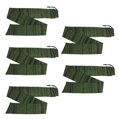 5-Pack Silicone Treated Gun Socks 55” x 3.9” – Stretch Knit Rifle Storage Covers for Hunting & Shooting Protection Sleeves