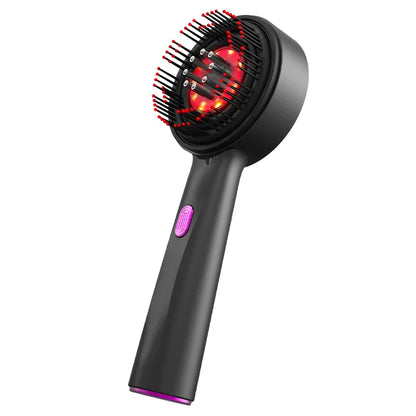 Electric Scalp Massage Comb – Red Light Therapy Hair Growth Brush with Vibration, Anti-Hair Loss & Oil Applicator