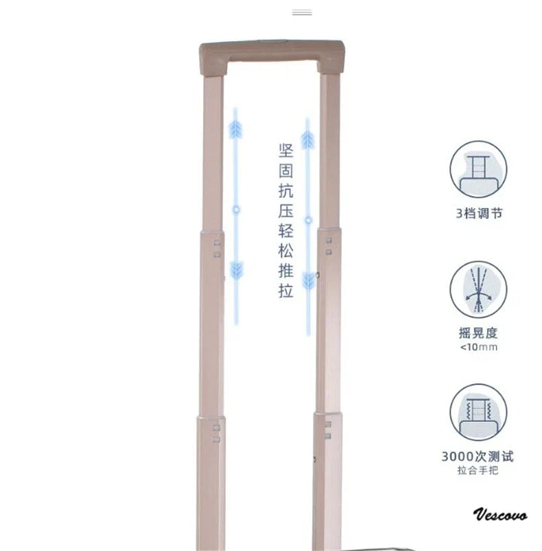 Carrylove 18" Aluminum Camera Trolley Suitcase — Spinner Pilot Luggage Bag for Photography, Rolling Wheels