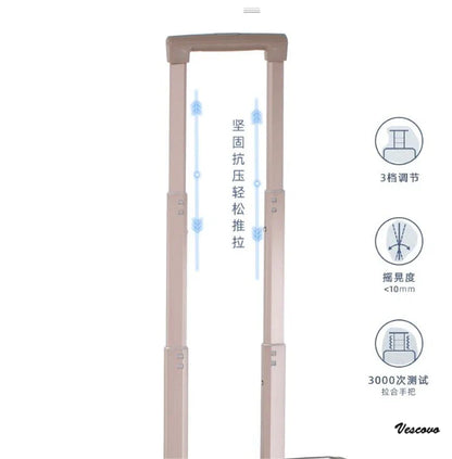 Carrylove 18" Aluminum Camera Trolley Suitcase — Spinner Pilot Luggage Bag for Photography, Rolling Wheels