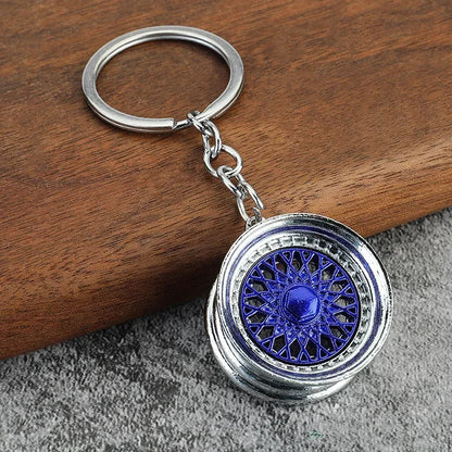 Creative Gear Head Keychain – Speed Gearbox & Turbo Hub Brake Disc Pendant for Car Keys, Shock Absorber Keyring