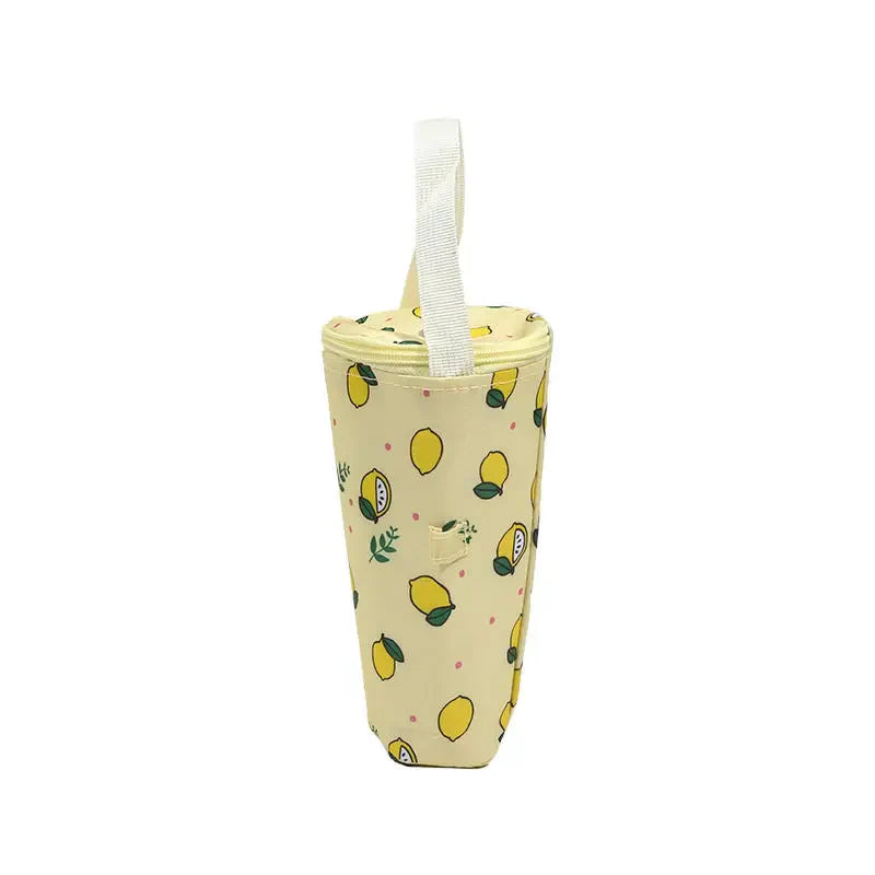 Portable Milk Tea Tote Bag – Insulated Heat Preservation Cup Carrier, Handbag for Drinks, Umbrella, and Camping Accessories