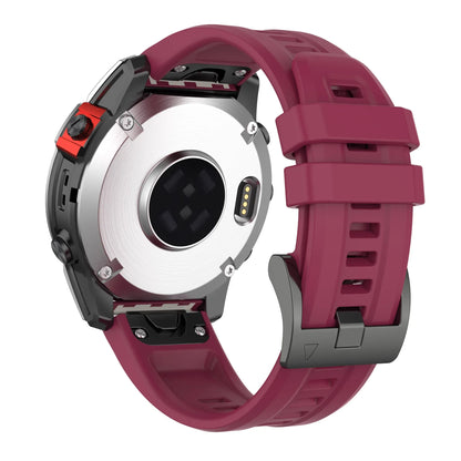 Silicone Watch Strap for Garmin Fenix 7X/7/7S/6/6X/5X/5S/3HR/945/935 – QuickFit 20/22/26mm Wrist Band