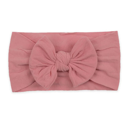Baby Girls Rabbit Ear Bow Headband – Soft Knot Hairband for Newborns, Infants & Toddlers Photo Props