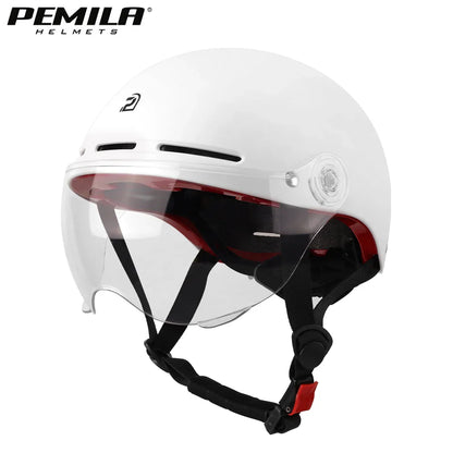 PEMILA Full Edge Wrap Cycling Helmet – MTB & Road Bike Helmet with Goggles, Ear Protection, for E-Bike & Bicycle