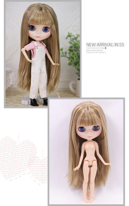 ICY DBS Blythe Doll 1/6 BJD Jointed Body — 30cm White Skin Anime Doll with Shiny & Matte Face, Special Price Gift Toy