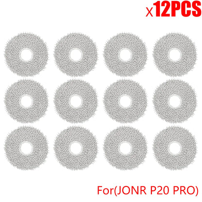 JONR P20 PRO Robot Vacuum Accessories – Replacement Side Brush, Mop Cloth & Dust Bag Cleaning Parts