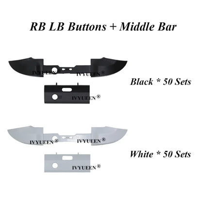 IVYUEEN 100PCS RB/LB Bumper Trigger Buttons – Middle Bar Holder for Xbox Series X|S Controller Repair Parts