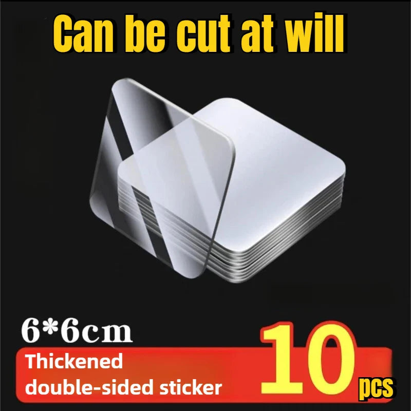 Double-Sided Nano Adhesive Tape – Reusable Super Strong Transparent Waterproof Wall Mount Sticker