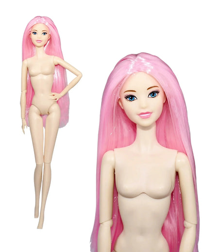 32cm Supermodel BJD Doll — Nude Fashion Princess with 12 Movable Joints, 1/6 Dress-Up Toy Limited Edition Gift