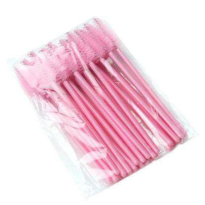 25pcs Eyelash Extension Brush Set - Mascara Wands, Micro Applicators & Spoolie Makeup Tools