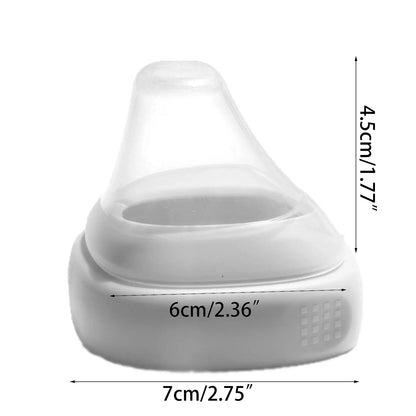 Square Handle Feeding Bottle – Lightweight, Easy Grasp for Baby 6M+, Hegen Bottle Cover Replacement