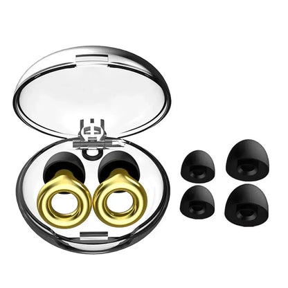 Silicone Earplugs — Noise Cancelling, Soundproof Ear Protection for Swimming & Sleep, Noise Reduction Loop Earplugs