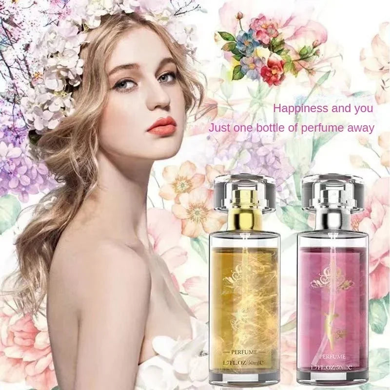 50ML Long-Lasting Pheromone Perfume Spray for Men & Women – Aromatherapy Sparkling Fragrance Attraction Scent Body Perfume