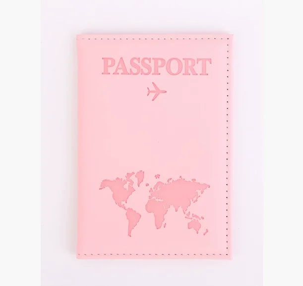 RFID Leather Passport Holder - Vintage Travel Wallet Case for Men & Women with ID and Card Storage