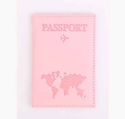 RFID Leather Passport Holder - Vintage Travel Wallet Case for Men & Women with ID and Card Storage