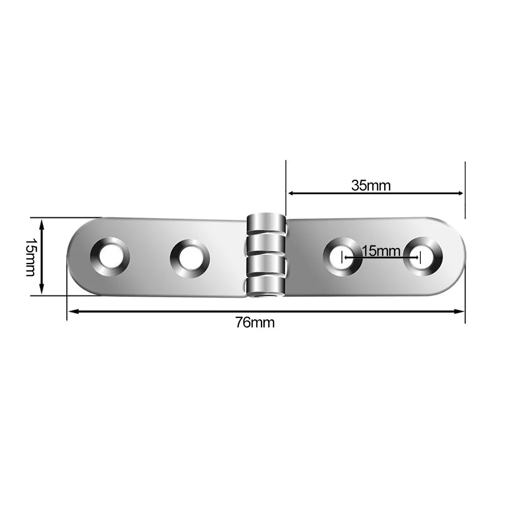 180 Degree Foldable Hinges (2pcs) | Screw-On Flap Hinges for Sewing Machine Cabinets & Furniture Hardware