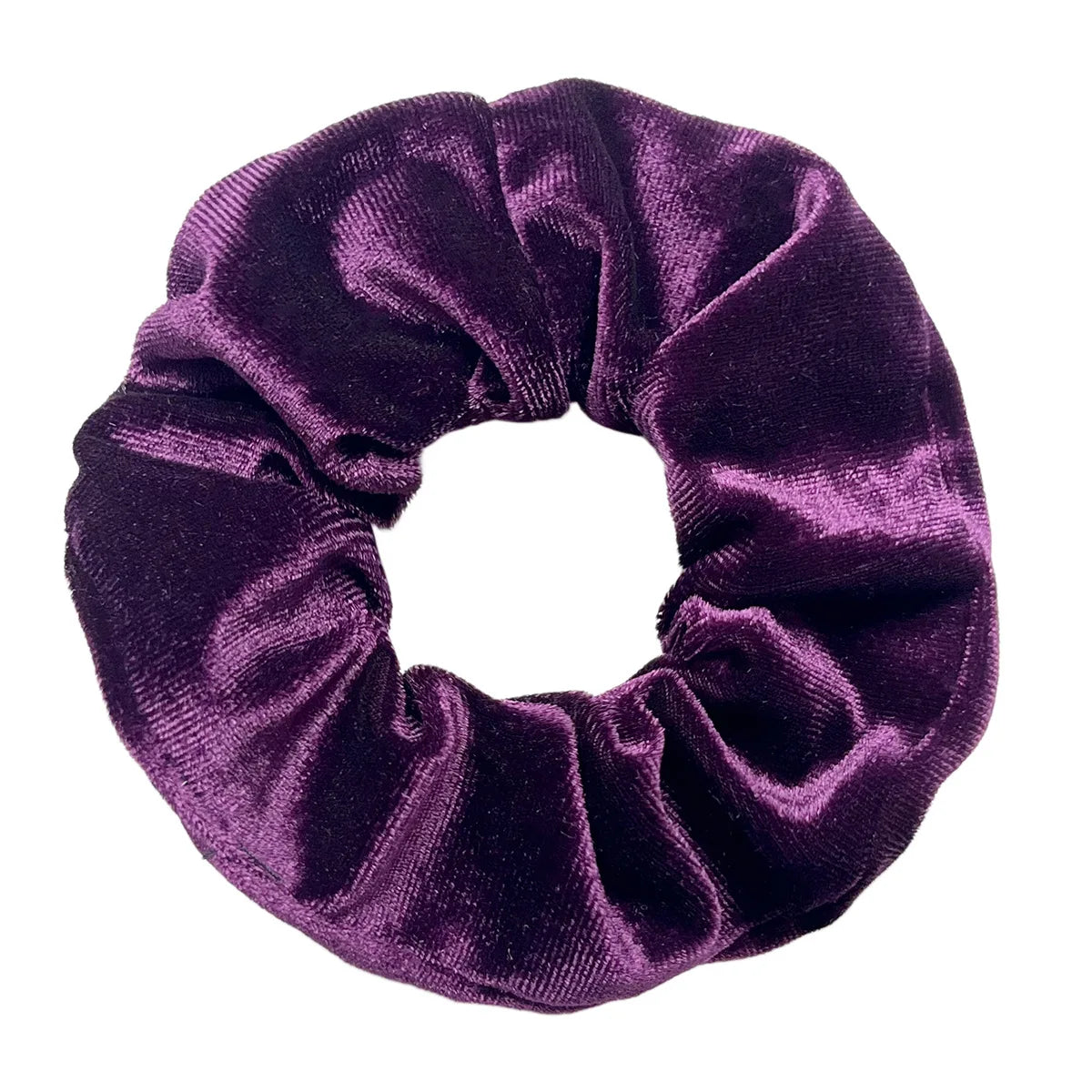 Vintage Velvet Hair Scrunchies for Women & Girls – Solid Color Ponytail Holder Elastic Hair Bands, Soft Fashion Hair Ties Accessories