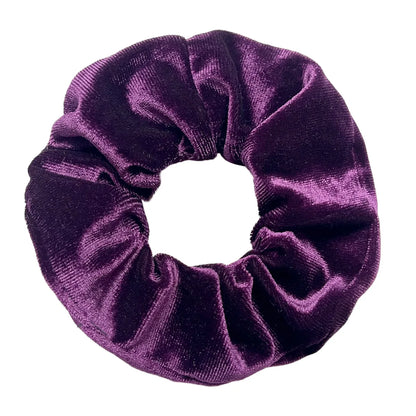 Vintage Velvet Hair Scrunchies for Women & Girls – Solid Color Ponytail Holder Elastic Hair Bands, Soft Fashion Hair Ties Accessories