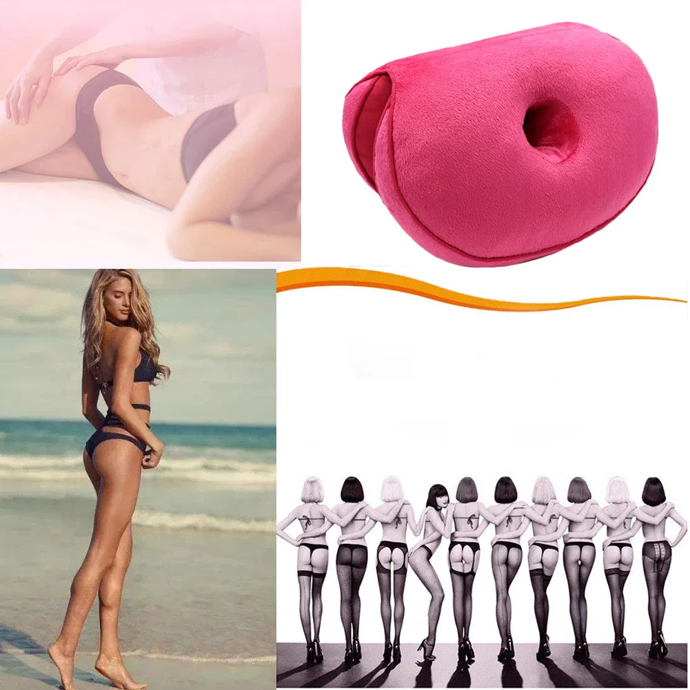 Multifunction Orthopedic Memory Foam Seat Cushion – Dual Comfort Pelvis Pillow for Hip Lift & Pressure Relief