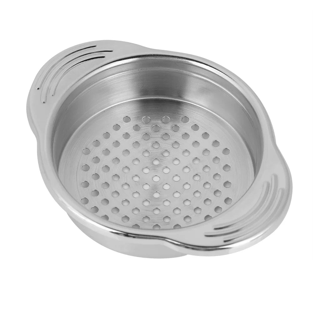 Universal Stainless Steel Can Strainer — Colander for Vegetables, Fruit, Beans, and Tuna
